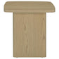 Fraser Transitional Square Pedestal End Table in Greige