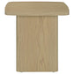 Fraser Transitional Square Pedestal End Table in Greige