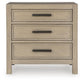Calmoro Queen Bookcase Bed with Mirrored Dresser and Nightstand