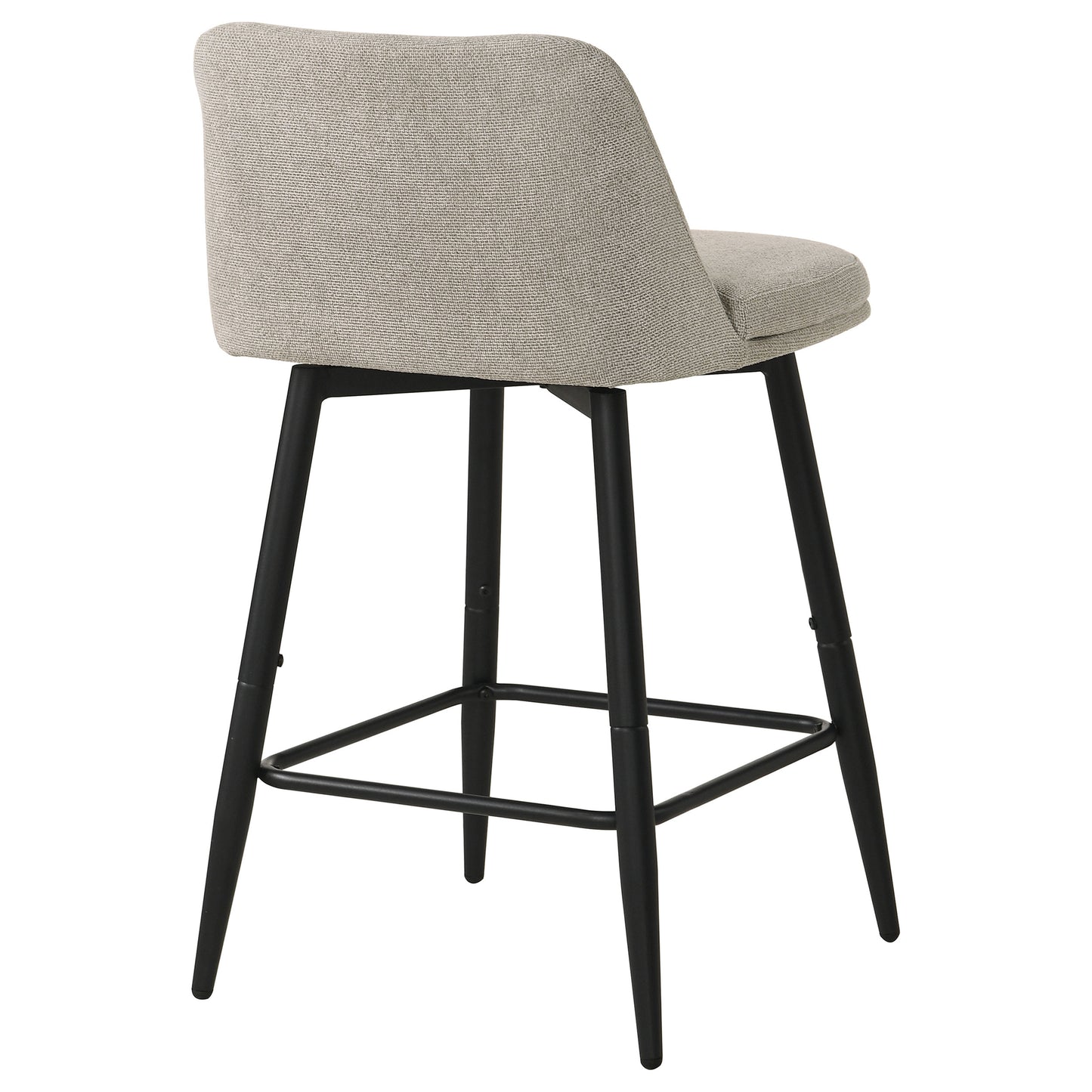 Mellor Fabric Upholstered Swivel Counter Chair Slate Brown (Set of 2)