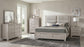 Farre Queen Upholstered Storage Platform Bed Washed Grey
