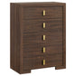 Etienne 5-piece Eastern King Bedroom Set Walnut