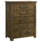 Doherty 5-piece California King Bedroom Set Rustic Brown