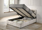 Reeves Upholstered Full Lift-Top Storage Platform Bed Beige