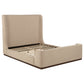Nala Queen Fabric Upholstered Platform Bed Tan