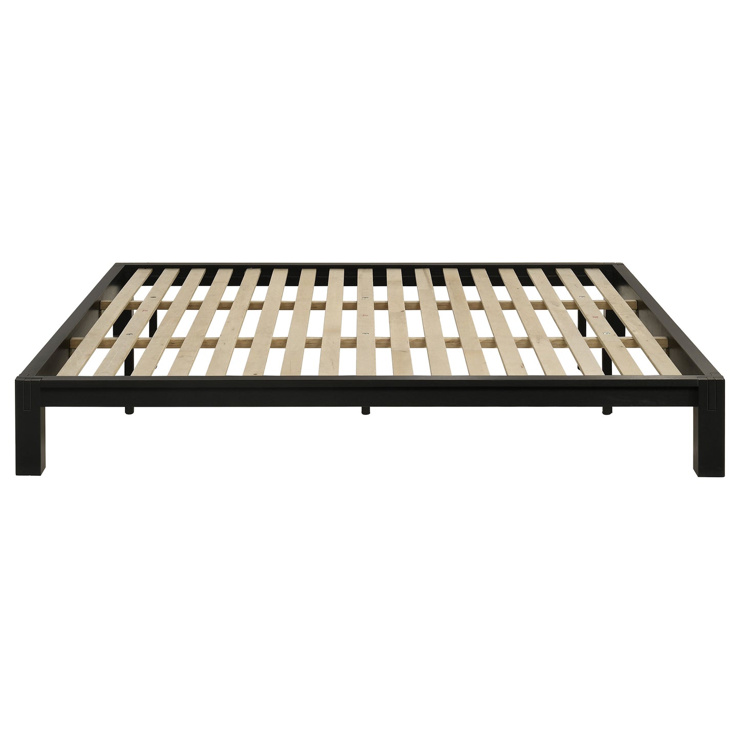 Gislen Eastern King Easy Assembly Wood Platform Bed Black