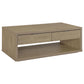 Ingram 2-Piece Coffee and End Table Set with Storage Latte