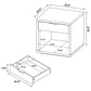 Ingram 3-Piece Coffee and End Table Set with Storage Latte