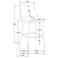 Mellor Fabric Upholstered Swivel Counter Chair Grey (Set of 2)