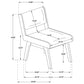 Galindo Upholstered Dining Side Chair Nutmeg (Set of 2)