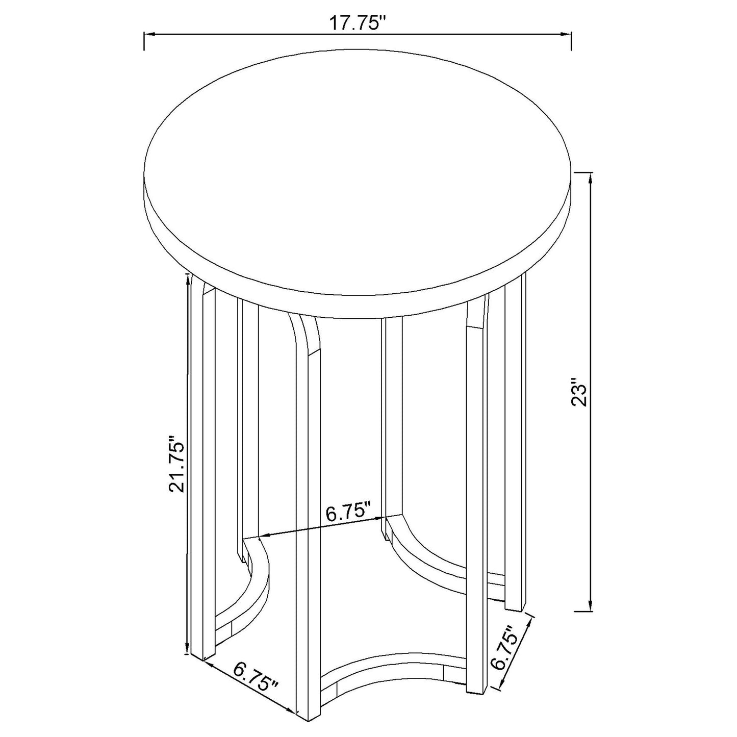 Barcelo Round Faux Marble Top Metal Side Table Grey