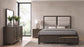 Farre 4-piece Eastern King Storage Bedroom Set Dark Brown / Beige