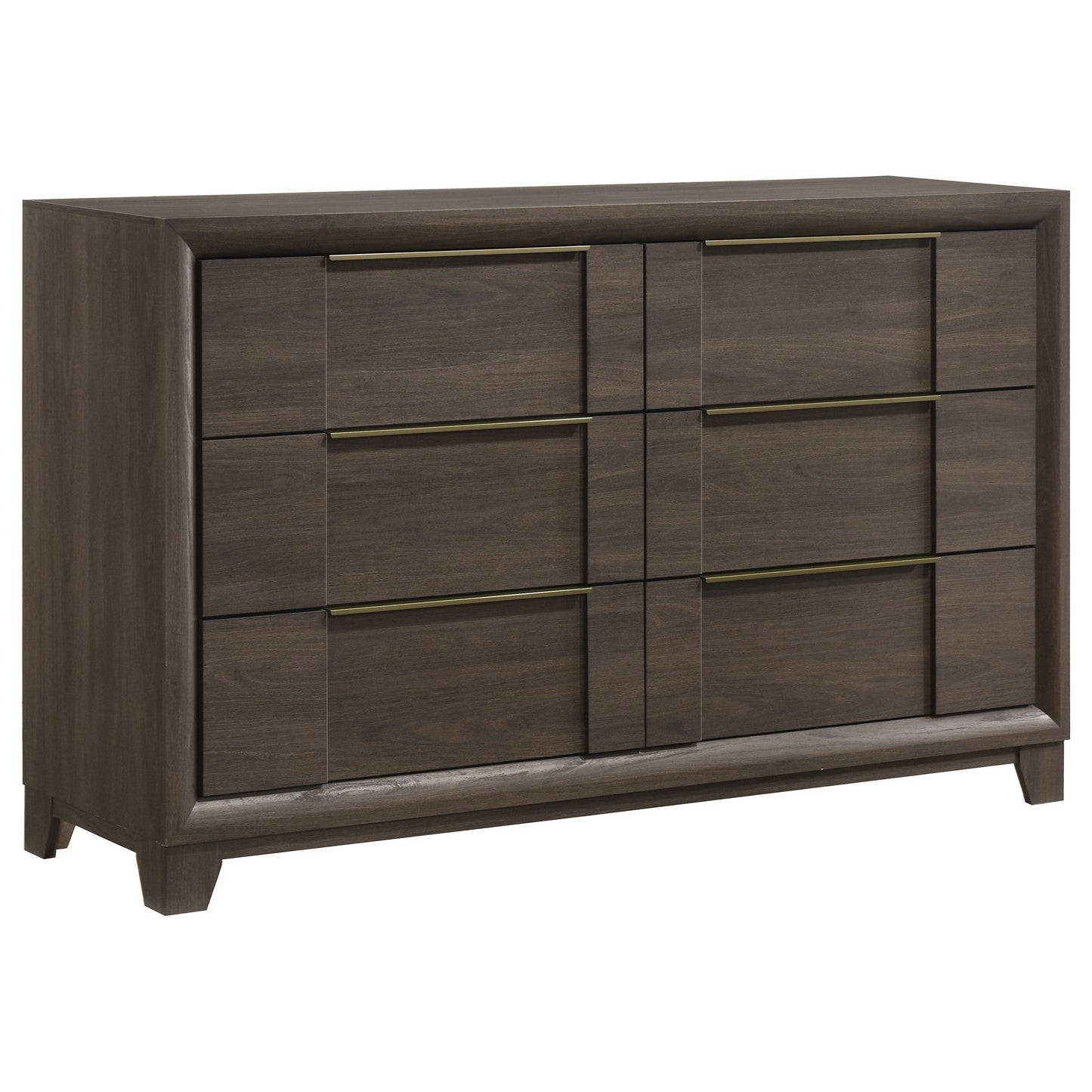 Farre 4-piece Eastern King Storage Bedroom Set Dark Brown / Beige