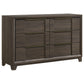 Farre 4-piece Eastern King Storage Bedroom Set Dark Brown / Beige
