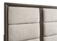 Farre Queen Upholstered Panel Bed Dark Brown