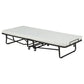 Massey Twin Folding Bed Frame with Memory Foam Mattress Black