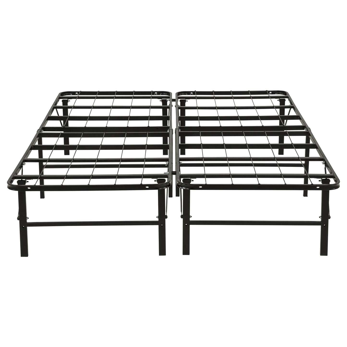 Kramer Full Folding Metal Platform Bed Frame Black
