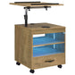 Lerma 1-drawer Adjustable Tray Top Nightstand with Speaker Mango