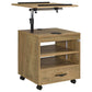 Lerma 1-drawer Adjustable Tray Top Nightstand with Speaker Mango