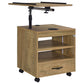 Lerma 1-drawer Adjustable Tray Top Nightstand with Speaker Mango