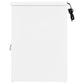 Fabre 1-drawer Extendable Top Nightstand Bedside Table White High Gloss