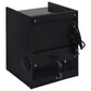 Furda 2-drawer LED Nightstand Bedside Table with Speaker Black Ash