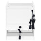 Furda 2-drawer LED Nightstand Bedside Table with Speaker White High Gloss
