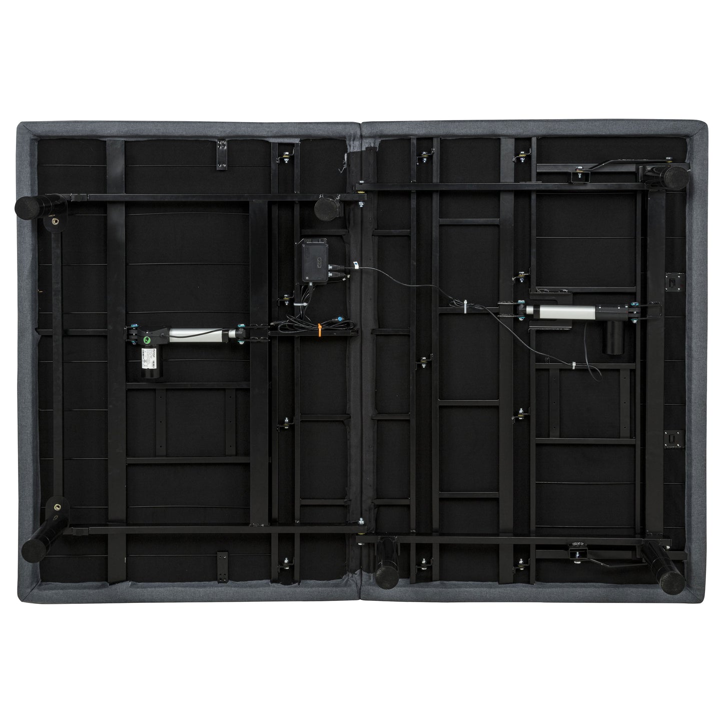 Tasca Full Dual-Motor Adjustable Bed Base in Black