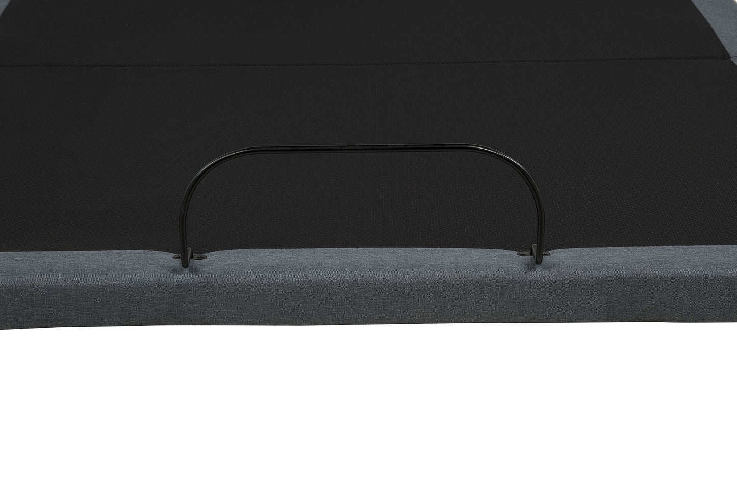 Weston Full Dual-Motor Massage Adjustable Bed Base in Black and Grey