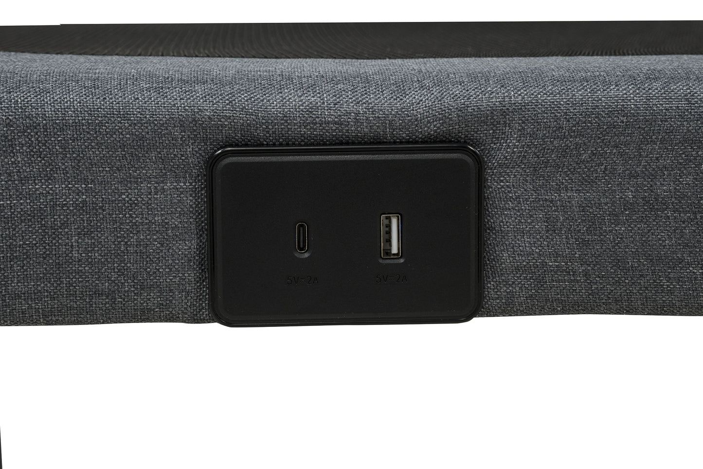 Weston Queen Dual-Motor Massage Adjustable Bed Base in Black and Grey