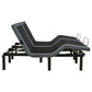 Weston Split Eastern King Massage Adjustable Bed Base in Black and Grey