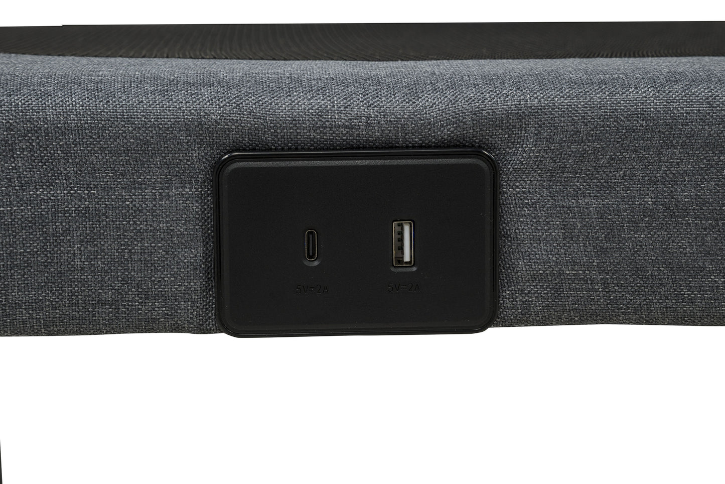 Weston Twin Dual-Motor Massage Adjustable Bed Base in Black and Grey