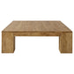 Butte Square Mango Wood Coffee Table Natural