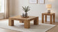 Butte Square Mango Wood Coffee Table Natural