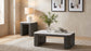 Lior Rectangular Marble Top Coffee Table Charcoal