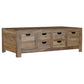 Esther 3-Piece Solid Sheesham Coffee and End Table Set Natural