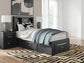 Stabotta Twin Bookcase Storage Bed