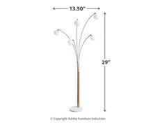 Load image into Gallery viewer, Ashley Express - Taliya Metal Arc Lamp (1/CN)
