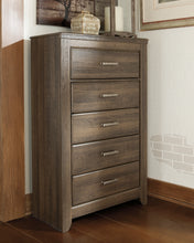 Load image into Gallery viewer, Juararo Queen Panel Headboard with Mirrored Dresser, Chest and Nightstand
