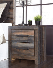 Load image into Gallery viewer, Drystan Full Bookcase Bed with 2 Storage Drawers with Mirrored Dresser and 2 Nightstands
