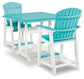 Ashley Express - Eisely Outdoor Counter Height Dining Table and 2 Barstools