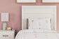 Stelsie Twin Panel Bed with Mirrored Dresser, Chest and 2 Nightstands