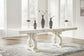 Arlendyne Dining Table and 6 Chairs with Storage