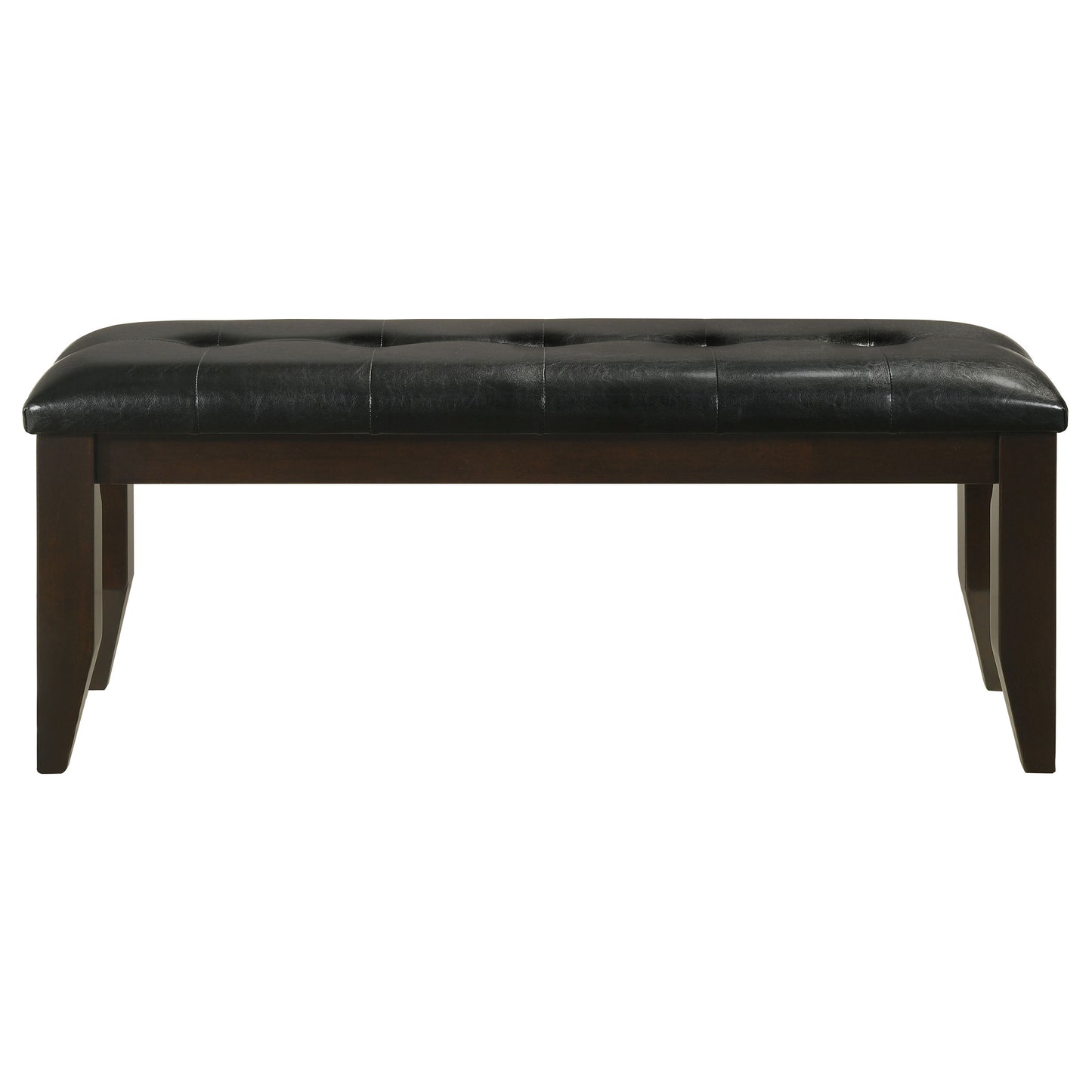 Dalila Tufted Upholstered Dining Bench Cappuccino and Black