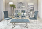 Beaufort Upholstered Dining Side Chair Steel Grey (Set of 2)