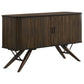 Wes 2-door Rectangular Server Dark Walnut