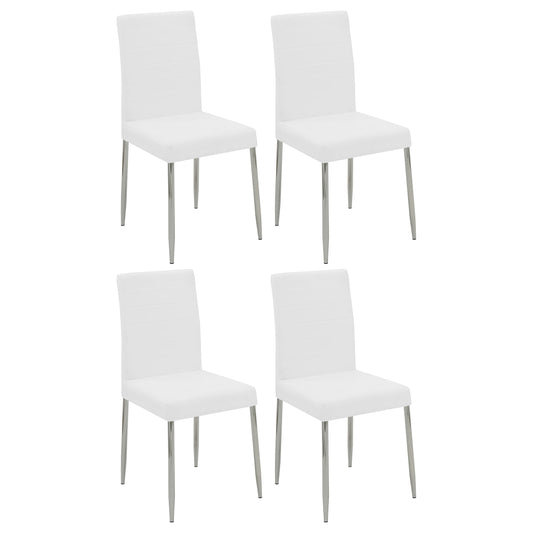 Maston Upholstered Dining Chairs White (Set of 4)