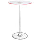 Thea LED Bar Table Chrome and Clear