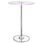 Thea LED Bar Table Chrome and Clear