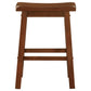 Durant Wooden Counter Height Stools Chestnut (Set of 2)